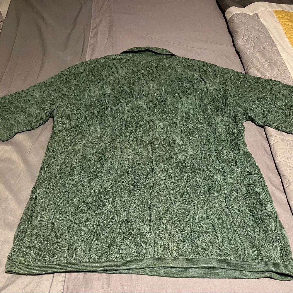COOGI Green V-Neck Sweater - Picture 3 of 3
